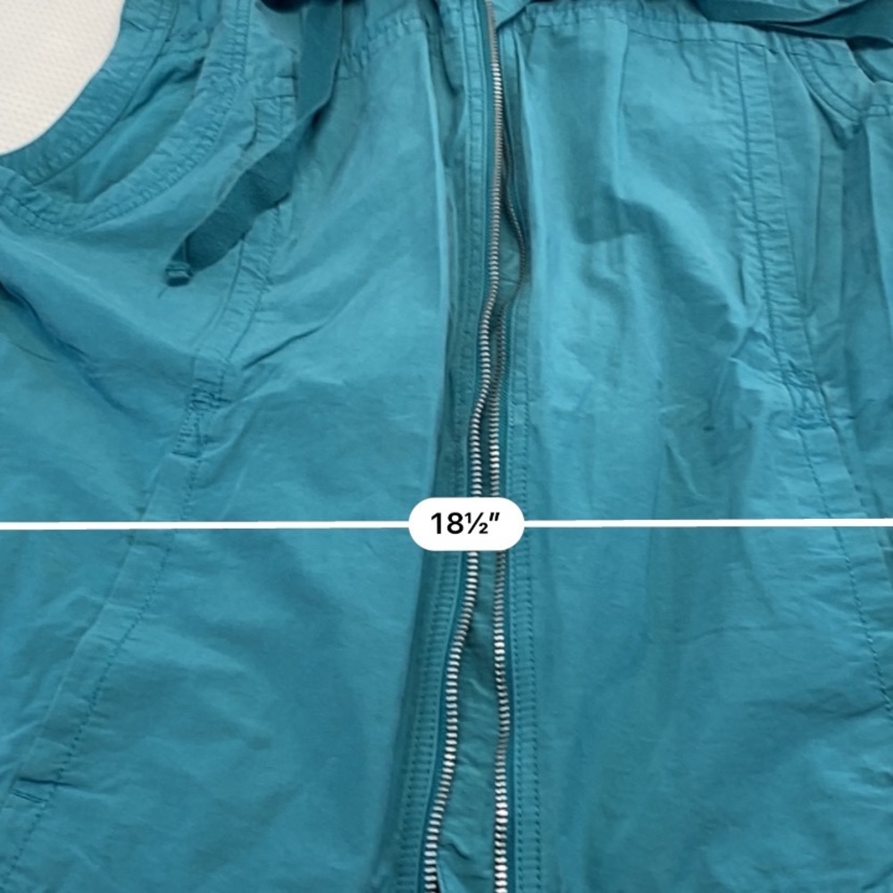 Vintage Columbia teal Full zip vest size extra large - Picture 13 of 13
